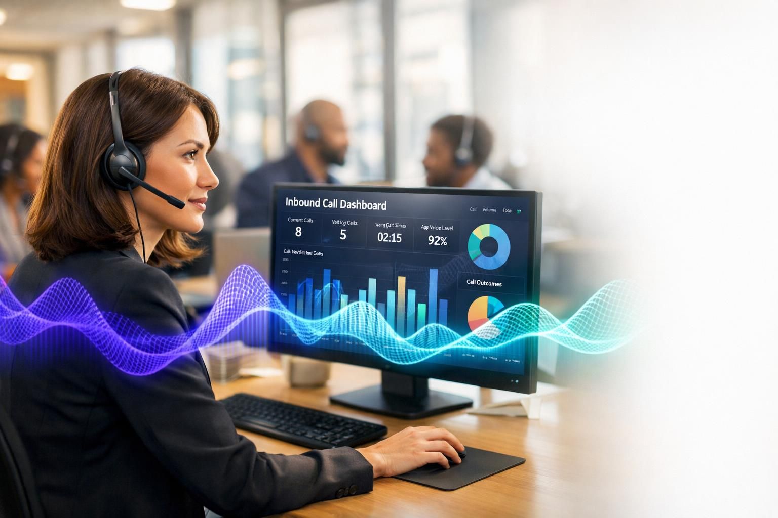 améliorez la gestion de vos appels entrants grâce à l'optimisation par intelligence vocale pour une expérience client fluide et efficace.