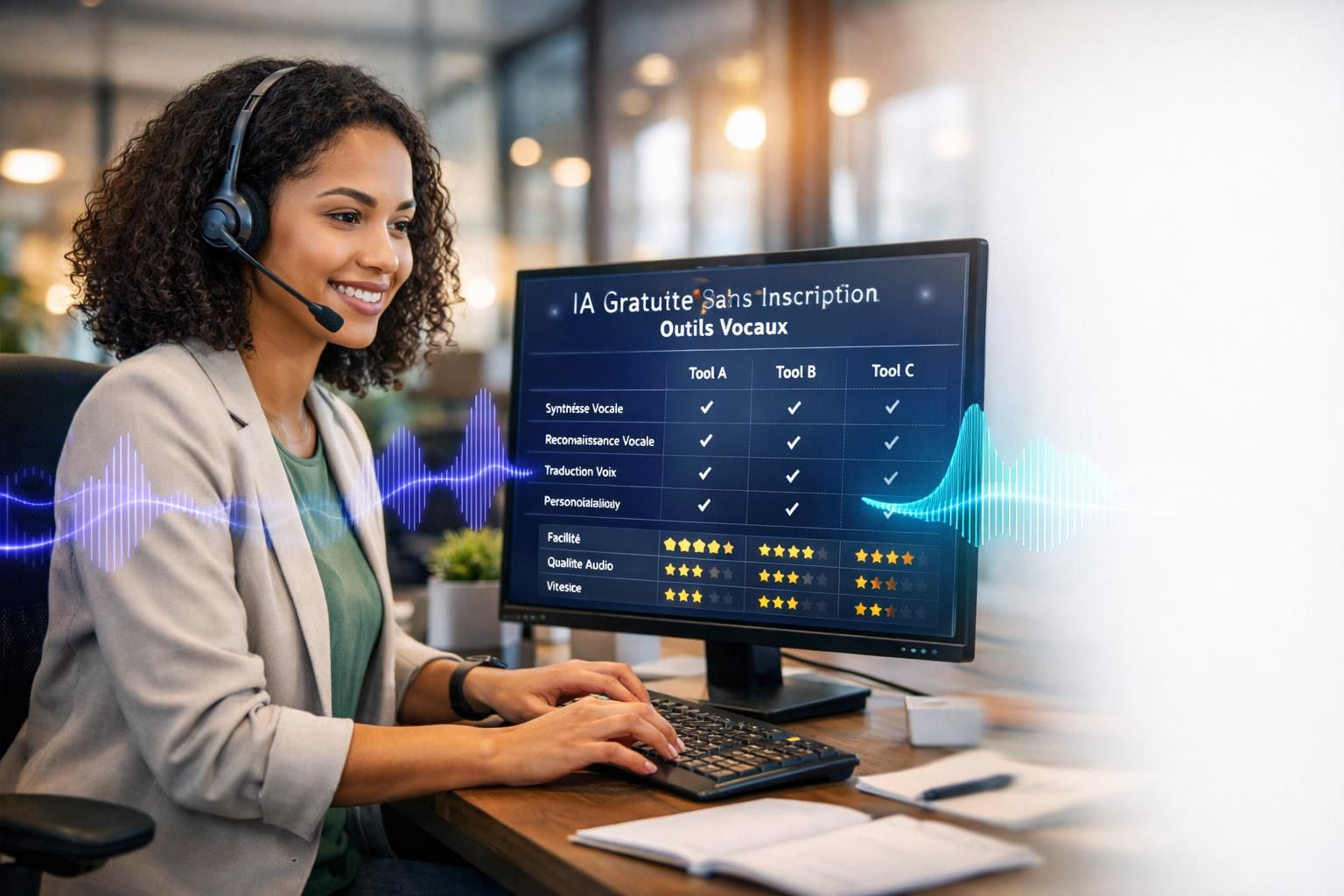 découvrez le top 10 des outils vocaux d'ia gratuits et accessibles sans inscription, pour une utilisation simple et rapide.