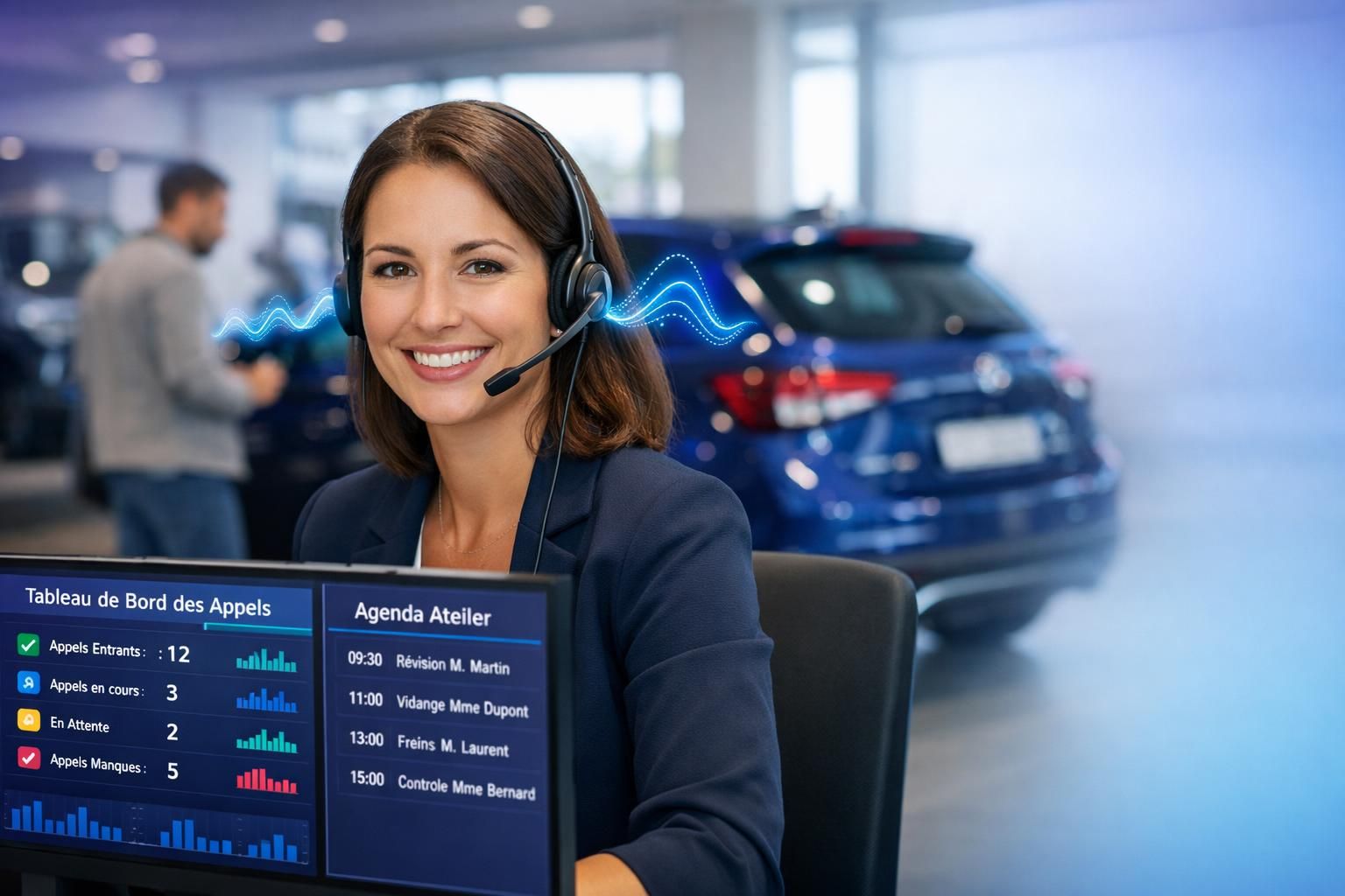 découvrez comment un agent vocal automobile optimise l'expérience en concessions et services après-vente pour une assistance rapide et personnalisée.