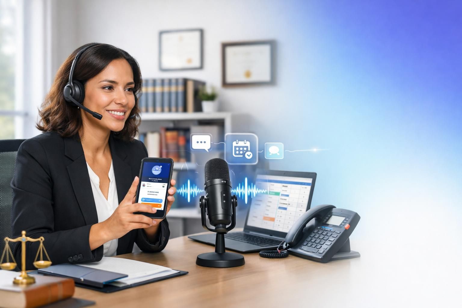 découvrez comment un agent vocal juridique peut automatiser la prise de rendez-vous avec des avocats, simplifiant ainsi la gestion et améliorant l'efficacité de votre cabinet.