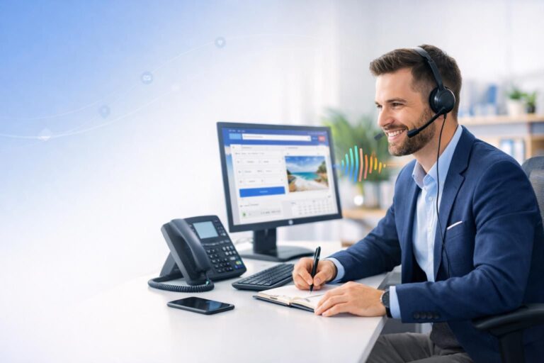 découvrez notre agent vocal tourisme pour des réservations rapides et des informations automatisées, facilitant votre expérience de voyage en toute simplicité.