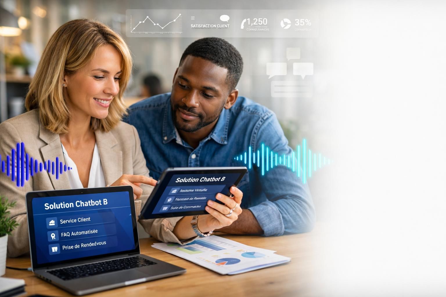 découvrez nos solutions natives de chatbot en français, conçues pour répondre aux besoins spécifiques du marché francophone et améliorer l'expérience utilisateur.