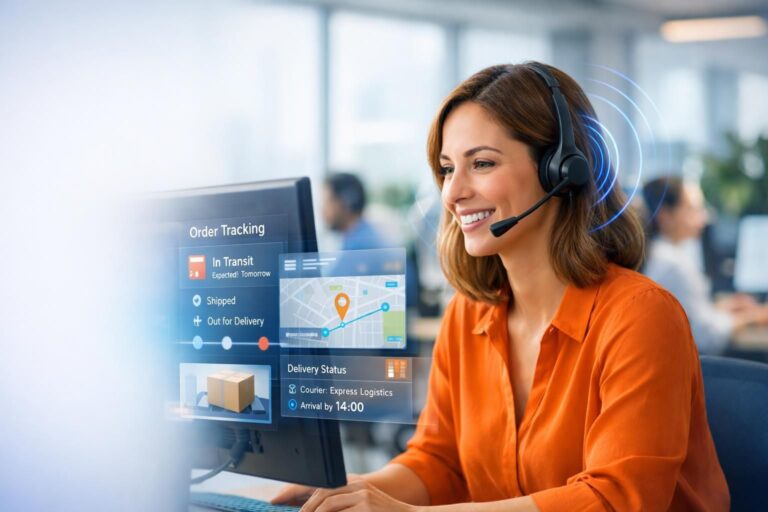 découvrez notre voicebot logistique pour un suivi de colis simplifié et des informations de livraison en temps réel, accessible facilement par commande vocale.