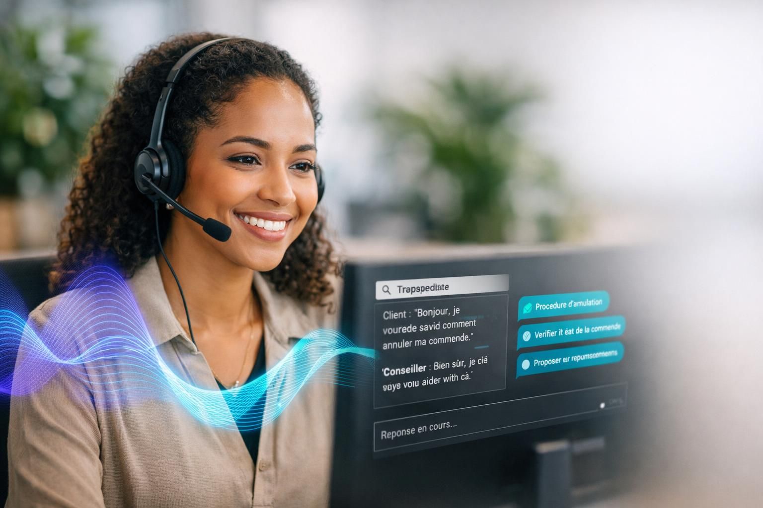 découvrez agent augmenté, l'intelligence artificielle qui assiste vos conseillers en temps réel pour améliorer la qualité du service et optimiser les performances.