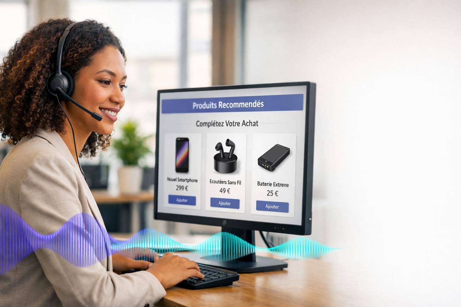 découvrez comment le cross-selling vocal avec intelligence artificielle transforme l'expérience client en proposant des produits complémentaires personnalisés pour augmenter vos ventes.