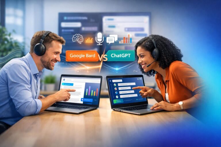 découvrez le duel épique entre google bard et chatgpt, les deux géants de l'intelligence artificielle conversationnelle, et explorez leurs forces, faiblesses et innovations.