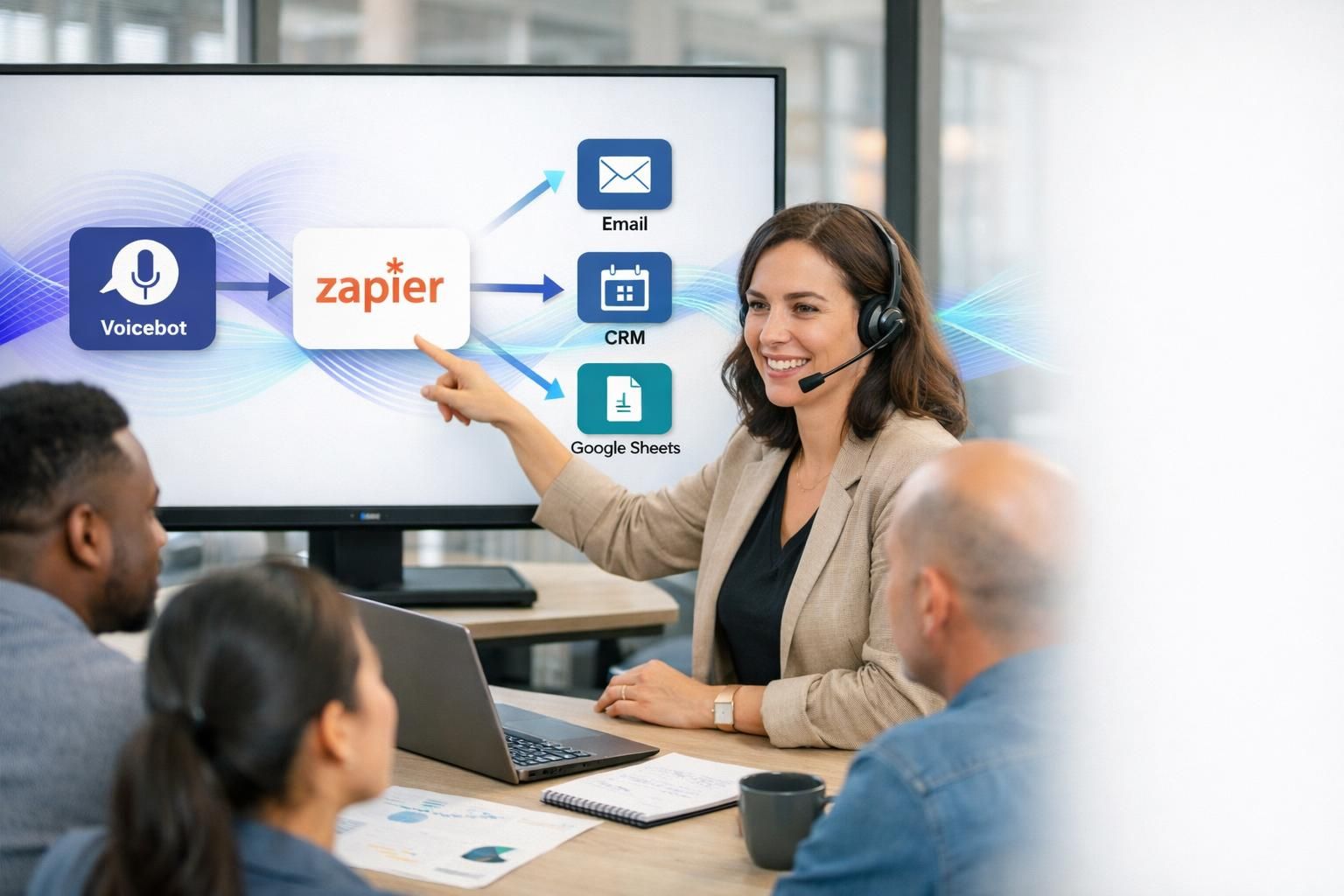 découvrez comment intégrer un voicebot avec zapier pour connecter et automatiser plus de 3000 applications, simplifiant ainsi vos workflows et améliorant votre productivité.