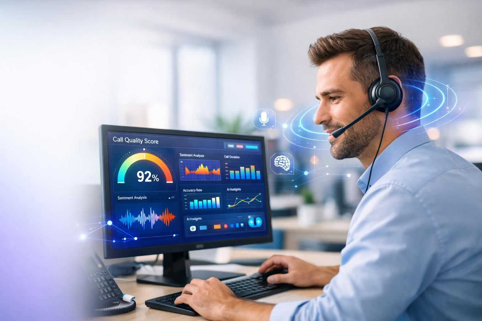 découvrez comment l'ia révolutionne l'évaluation de la qualité des appels grâce au quality monitoring, pour améliorer la performance et la satisfaction client.