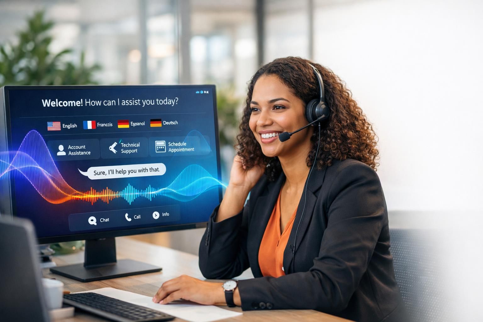 découvrez notre voicebot multilingue, une technologie innovante de traduction vocale en direct qui facilite la communication instantanée et fluide entre différentes langues.