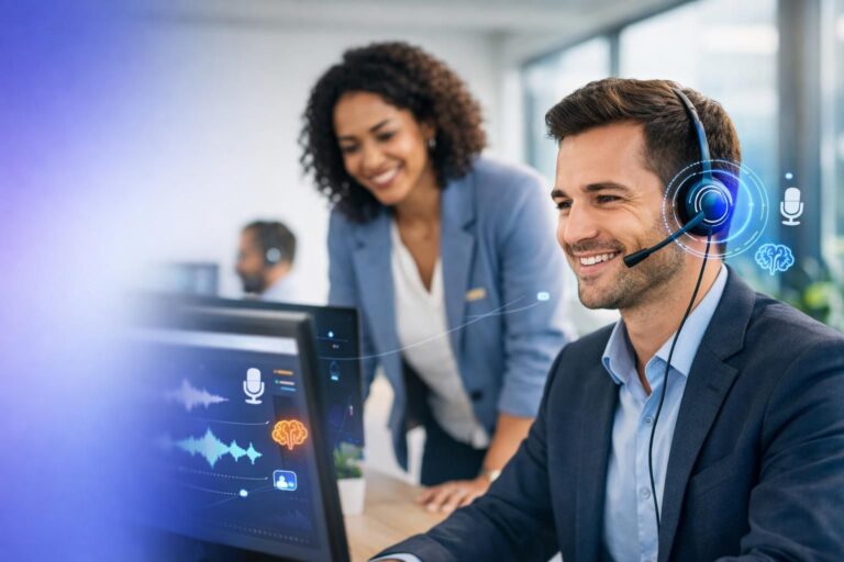 whisper agent offre un coaching en direct des conseillers grâce à une intelligence artificielle avancée, améliorant la performance et la qualité des interactions client.